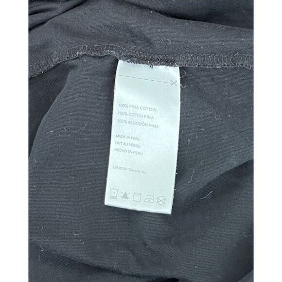 Psycho Bunny Unisex Men Women Medium Black T Shirt Top Logo Pima Cotton - Picture 5 of 5